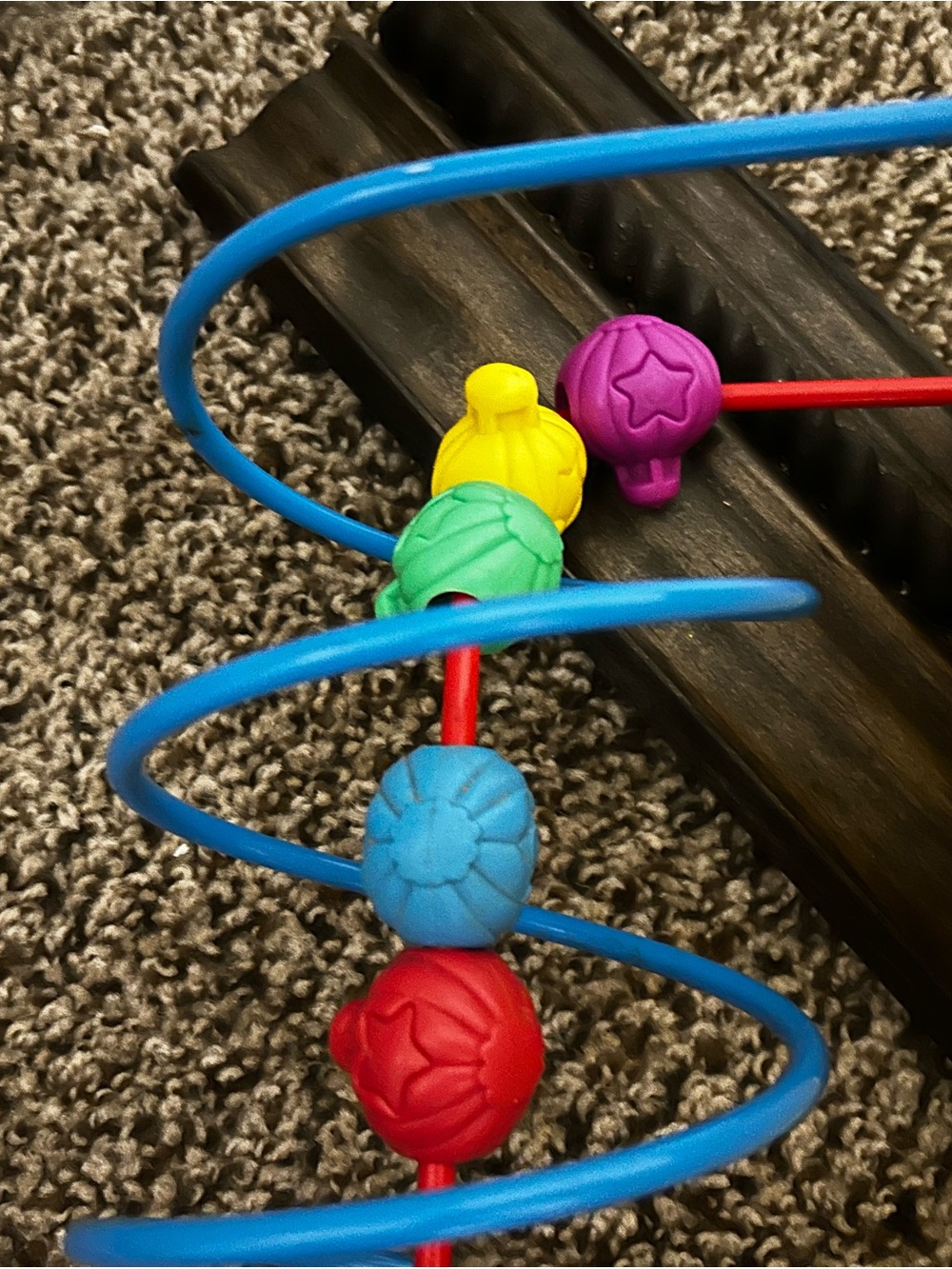Vintage Yellow Bead Maze Activity Toy - Picture 5 of 5